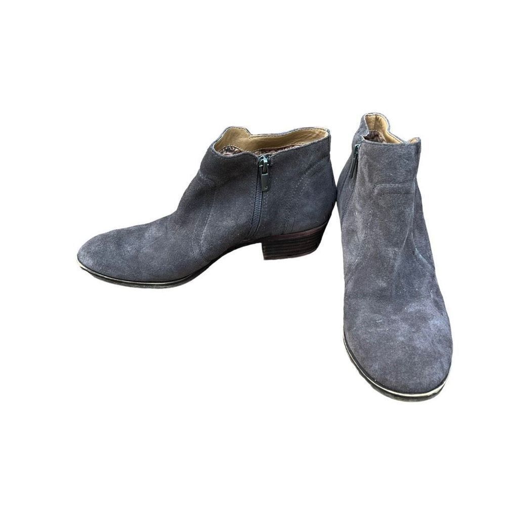 LUCKY BRAND BeTwixt Brown Suede Zip-up Bootie Size 8.5